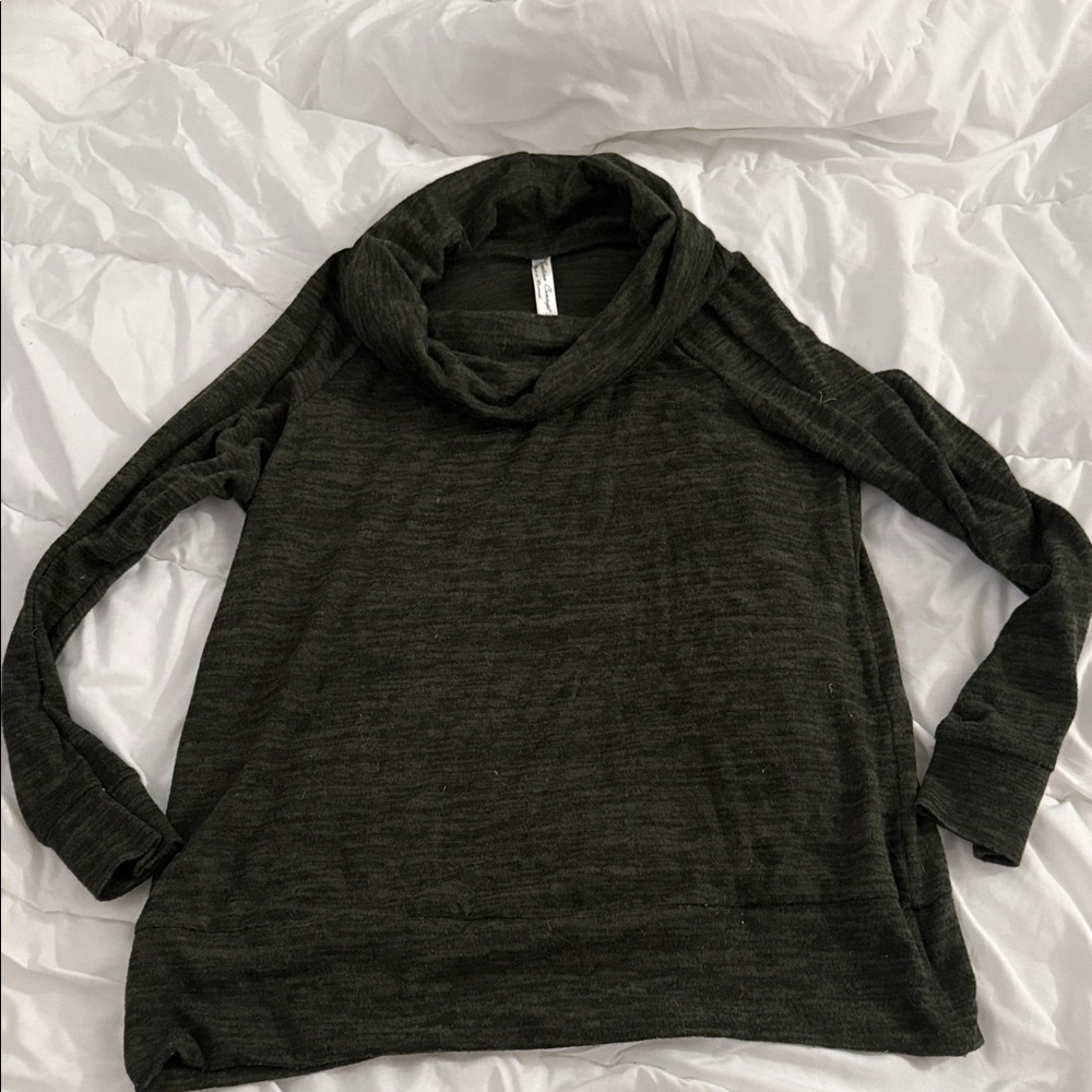 PerSeption Concept Charcoal Cowl Neck Sweater